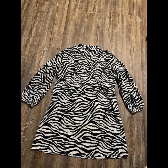 Ralph Lauren Other - Lauren Ralph Lauren Zebra Y2K Cotton 90 Vintage Swim Bathing Suit Coverup Dress